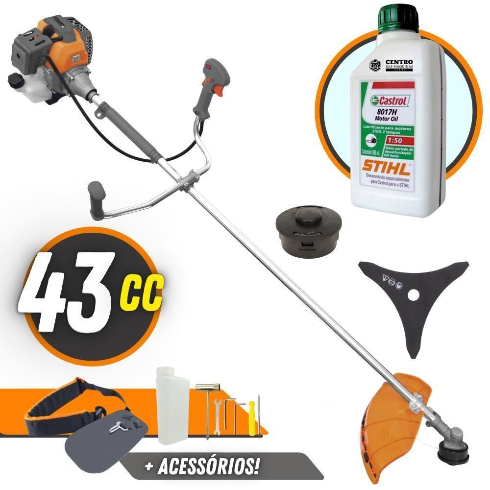 Roçadeira Com óleo Stihl Rl430-p Plus Tekna 2t 43cc 1,7hp - 2