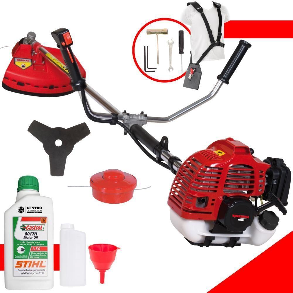 Roçadeira Alta Performance Kawashima Kw52-l + óleo Stihl 2t - 2