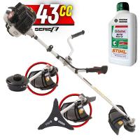 Roçadeira Alta Performance Kawashima Kw43-le + óleo Stihl 2t - 7