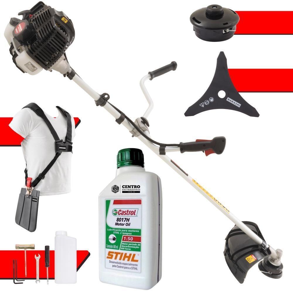 Roçadeira Kawashima Kw52le Faca 3p + Carretel + óleo Stihl - 2