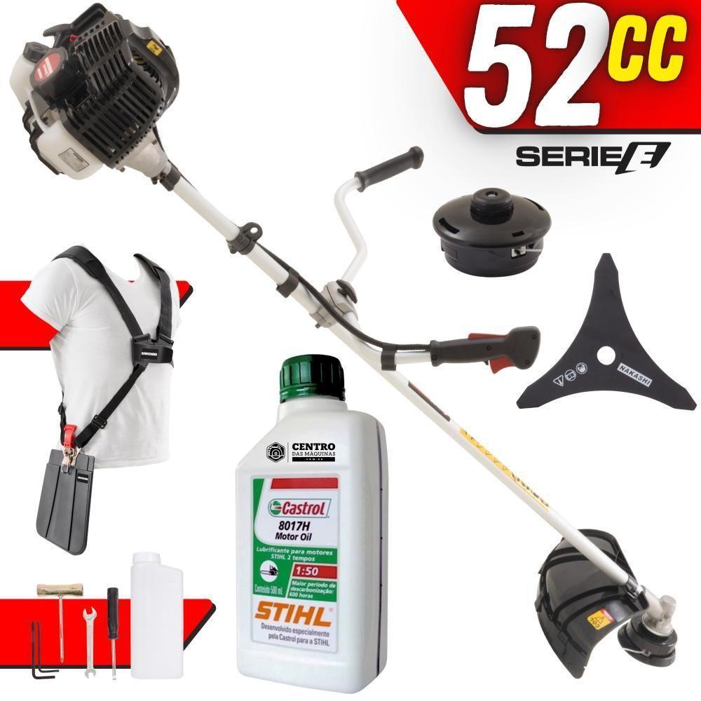 Roçadeira Kawashima Kw52le Faca 3p + Carretel + óleo Stihl - 9
