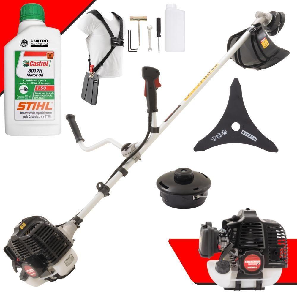 Roçadeira Alta Performance Kawashima Kw52-le + óleo Stihl 2t - 2