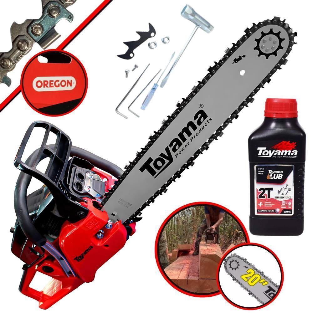 Motosserra á Gasolina Toyama Tcs58fg2 55cc Com óleo 2 Tempos - 2