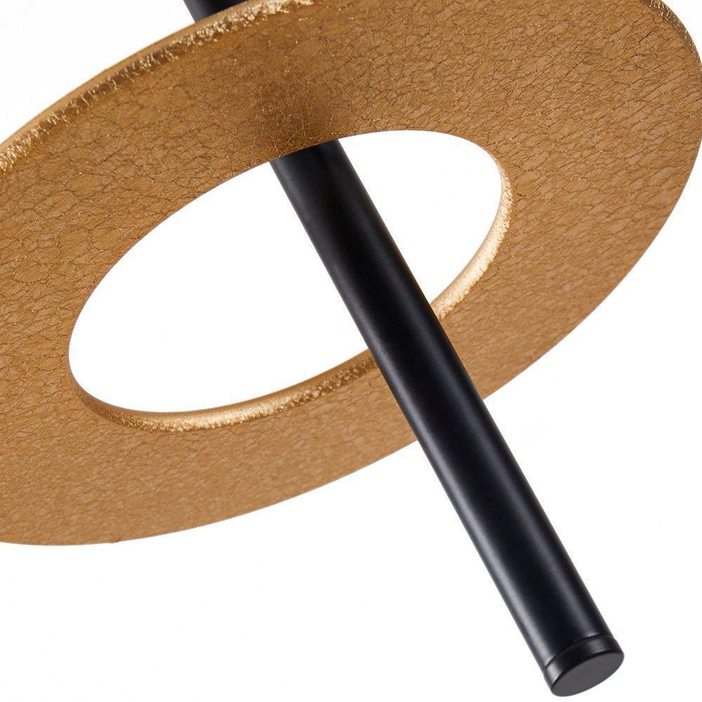 Lustre Pendente Nordecor Kote 2759 Preto- Dourado Led Bivolt - 3