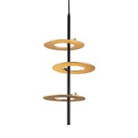 Lustre Pendente Nordecor Kote 2759 Preto- Dourado Led Bivolt - 1