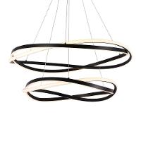 Lustre Pendente Nordecor Euni Odi 2877 Preto Led Bivolt - 1