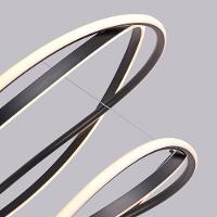 Lustre Pendente Nordecor Euni Odi 2877 Preto Led Bivolt - 4