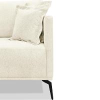 Kit 2 Poltronas Sala De Estar Liv Pes Aço Linho Natural Ezz Natural - 3