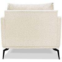 Kit 2 Poltronas Sala De Estar Liv Pes Aço Linho Natural Ezz Natural - 5