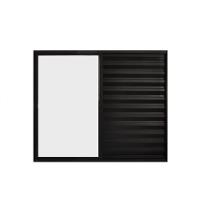 Veneziana 3 Folhas De Correr S/grade 1.00 X 1.00 Alumínio Preto Linha Modular - Hale - 1