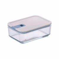 Pote De Vidro Hermético Retangular - Tampa Com Alavanca - 1100ml - Perfect Seal - Neoflam - 1