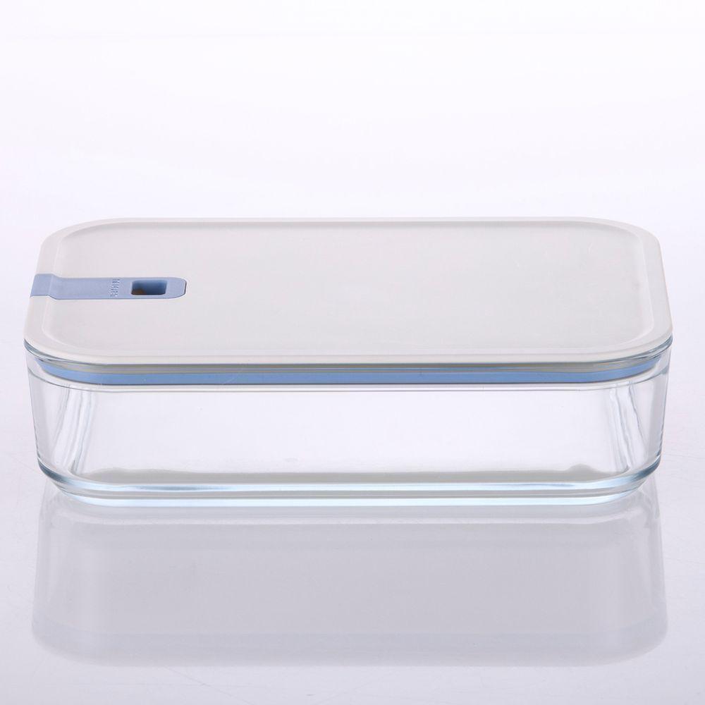 Pote De Vidro Hermético Retangular - Tampa Com Alavanca - 1600ml - Perfect Seal - Neoflam - 5