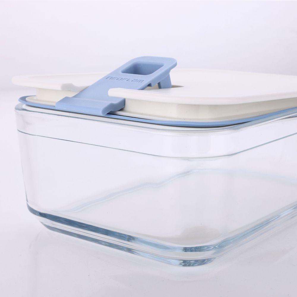 Pote De Vidro Hermético Quadrado - Tampa Com Alavanca - 720ml - Perfect Seal - Neoflam - 5