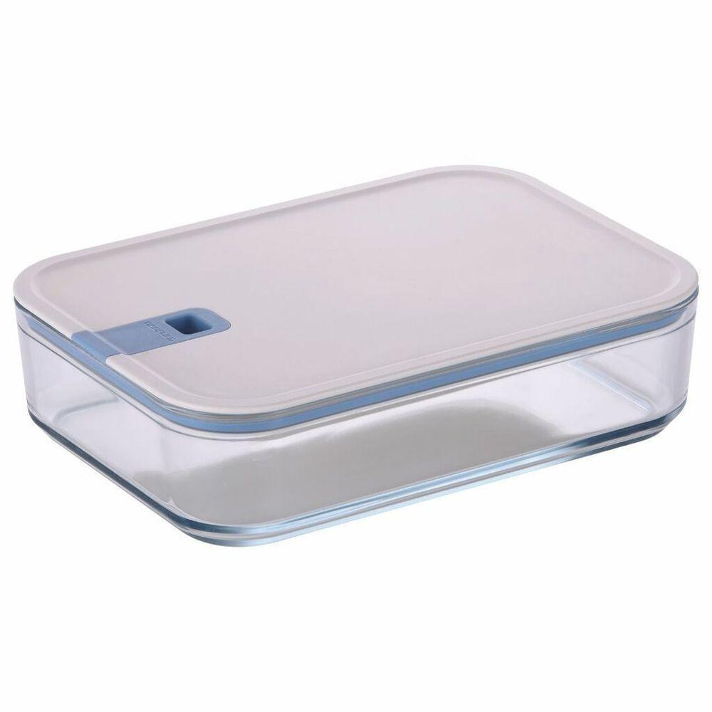 Pote De Vidro Hermético Retangular - Tampa Com Alavanca - 2300ml - Perfect Seal - Neoflam - 1