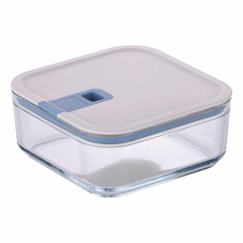Pote De Vidro Hermético Quadrado - Tampa Com Alavanca - 1100ml - Perfect Seal - Neoflam - 1