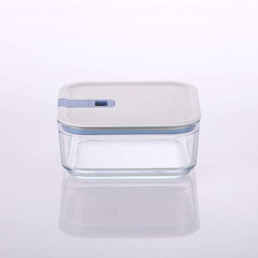 Pote De Vidro Hermético Quadrado - Tampa Com Alavanca - 1100ml - Perfect Seal - Neoflam - 8