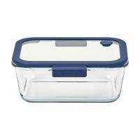 Pote De Vidro Hermético Retangular - Válvula Na Tampa De Vidro - 1900ml - Glacé Z - Neoflam - 1