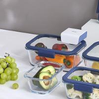 Pote De Vidro Hermético Retangular - Válvula Na Tampa De Vidro - 800ml - Glacé Z- Neoflam - 8