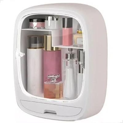 Organizador Caixa Maquiagem Cosméticos Para Parede Branco