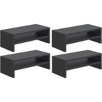 Kit 04 Suportes Para Monitor Stand Home Office Lap 63 Cm L03 Preto - Lyam - 1