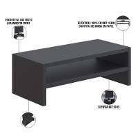 Kit 04 Suportes Para Monitor Stand Home Office Lap 63 Cm L03 Preto - Lyam - 6