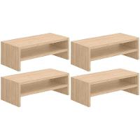 Kit 04 Suportes Para Monitor Stand Home Office Lap 63 Cm L03 Amadeirado - Lyam - 1