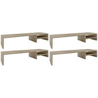 Kit 04 Suportes Para Monitor Stand Home Office Lap 90 Cm L03 Amadeirado - Lyam - 1