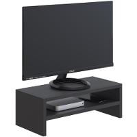 Kit 03 Suportes Para Monitor Stand Home Office Lap 63 Cm L03 Preto - Lyam