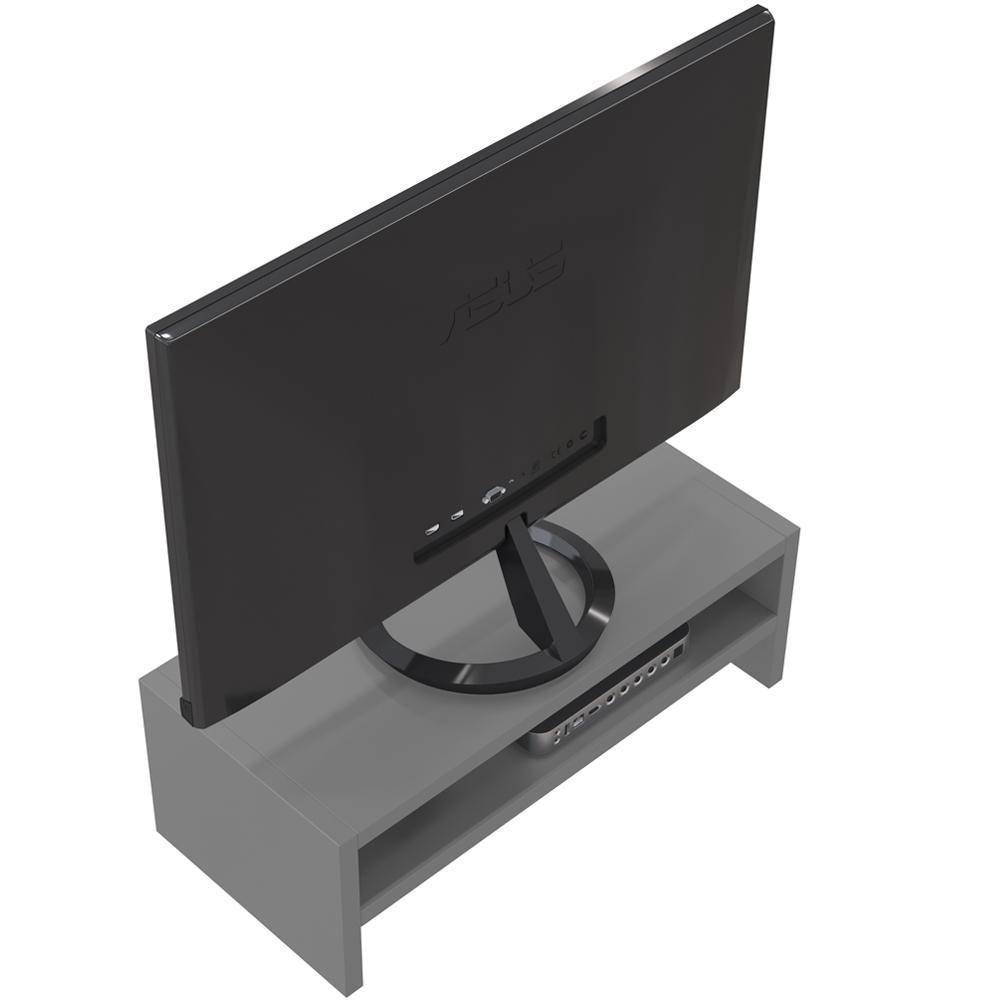 Kit 03 Suportes Para Monitor Stand Home Office Lap 63 Cm L03 Cinza - Lyam - 5