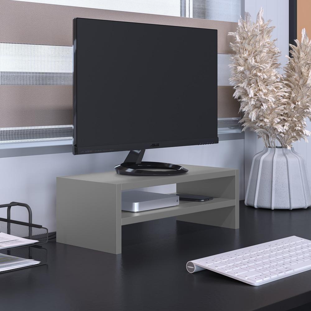 Kit 03 Suportes Para Monitor Stand Home Office Lap 63 Cm L03 Cinza - Lyam - 8