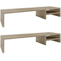 Kit 02 Suportes Para Monitor Stand Home Office Lap 90 Cm L03 Amadeirado - Lyam - 1