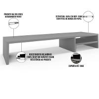 Kit 04 Suportes Para Monitor Stand Home Office Lap 90 Cm L03 Cinza - Lyam - 9
