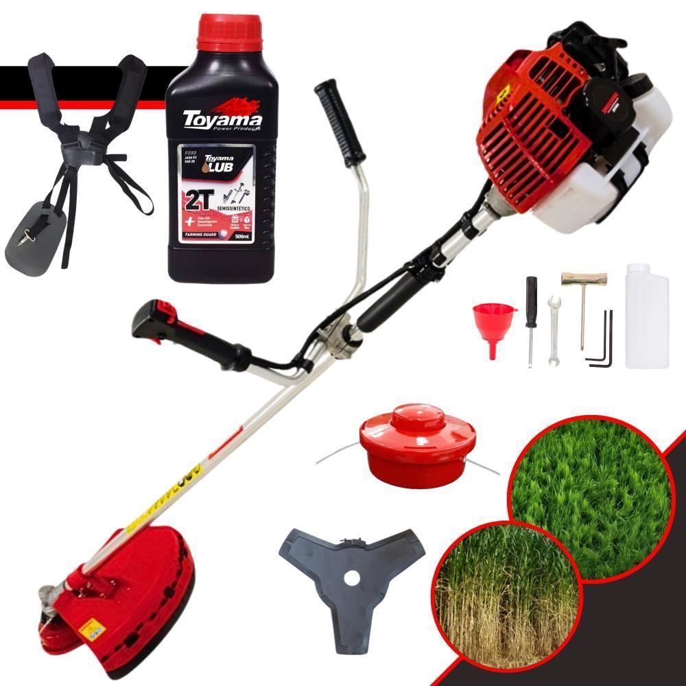 Roçadeira à Gasolina Kawashima Kw43l 43cc + óleo Toyama 2t - 2