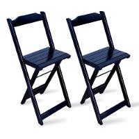 *conjunto Com Jogo De Mesa Dobravel Bistrô Preto Com 2 Cadeiras - Tarimata - Cor: Marrom - 5