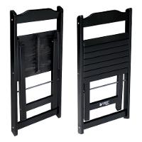 Jogo De Mesa 60x60 Com 2 Cadeiras Decor Tarimatã Para Area Gourmet - Preto - Cor: Preto