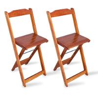 Conjunto Dobrável Bistrô Imbuia De Mesa Com 2 Cadeiras - Cor: Preto - 5