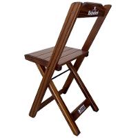 Kit 2 Cadeiras Dobráveis Madeira Personalizada Hei Imbuia Marrom - 3