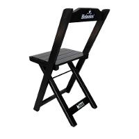 Kit 2 Cadeiras Dobráveis Madeira Personalizada Hei Preta - Cor: Preto - 3