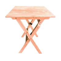 Kit 4 Conjuntos Mesa Dobrável Para Bar E Restaurante 60x60cm Com 2 Cadeiras Em Madeira Maciça - Cru - Bege - 2