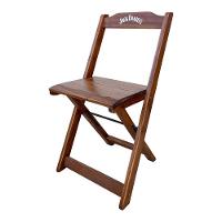 Kit 4 Conjuntos Mesa Dobrável Madeira 110x70 Com 4 Cadeiras Personalizada Jack Imbuia - Cor: Marrom