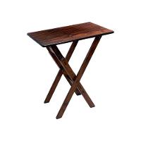 Kit 2 Jogos De Mesa Aparador Bar Dobrável Com 2 Cadeiras Em Madeira Maciça - Imbuia - Marrom - 5