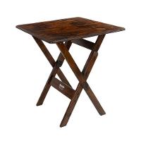 Kit 6 Conjuntos De Mesa Dobrável 60x60cm Com 4 Cadeiras Em Madeira Maciça - Imbuia - Marrom - 5