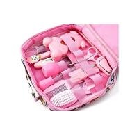Kit Higiene 13 Peças Com Termômetro Bebê Recém Nascido Rosa Livre De Bpa - 2