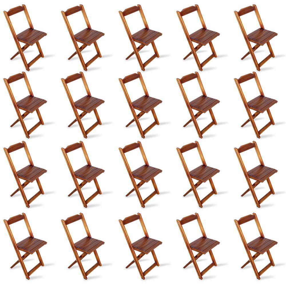 Kit De 10 Conjuntos De Mesa Dobrável 70x70 Com 4 Cadeiras Imbuia - Cor: Marrom - 6