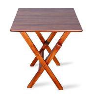 Mesa Dobrável Madeira 60x60 Padrão Imbuia - Cor: Marrom - 5