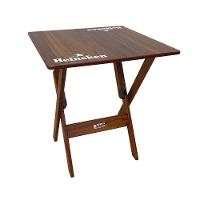 Mesa Dobrável 70x70 Madeira Personalizada Hei Imbuia - Cor: Marrom - 1
