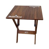Mesa Dobrável 60x60 Madeira Personalizada Hei Imbuia - Cor: Marrom - 3