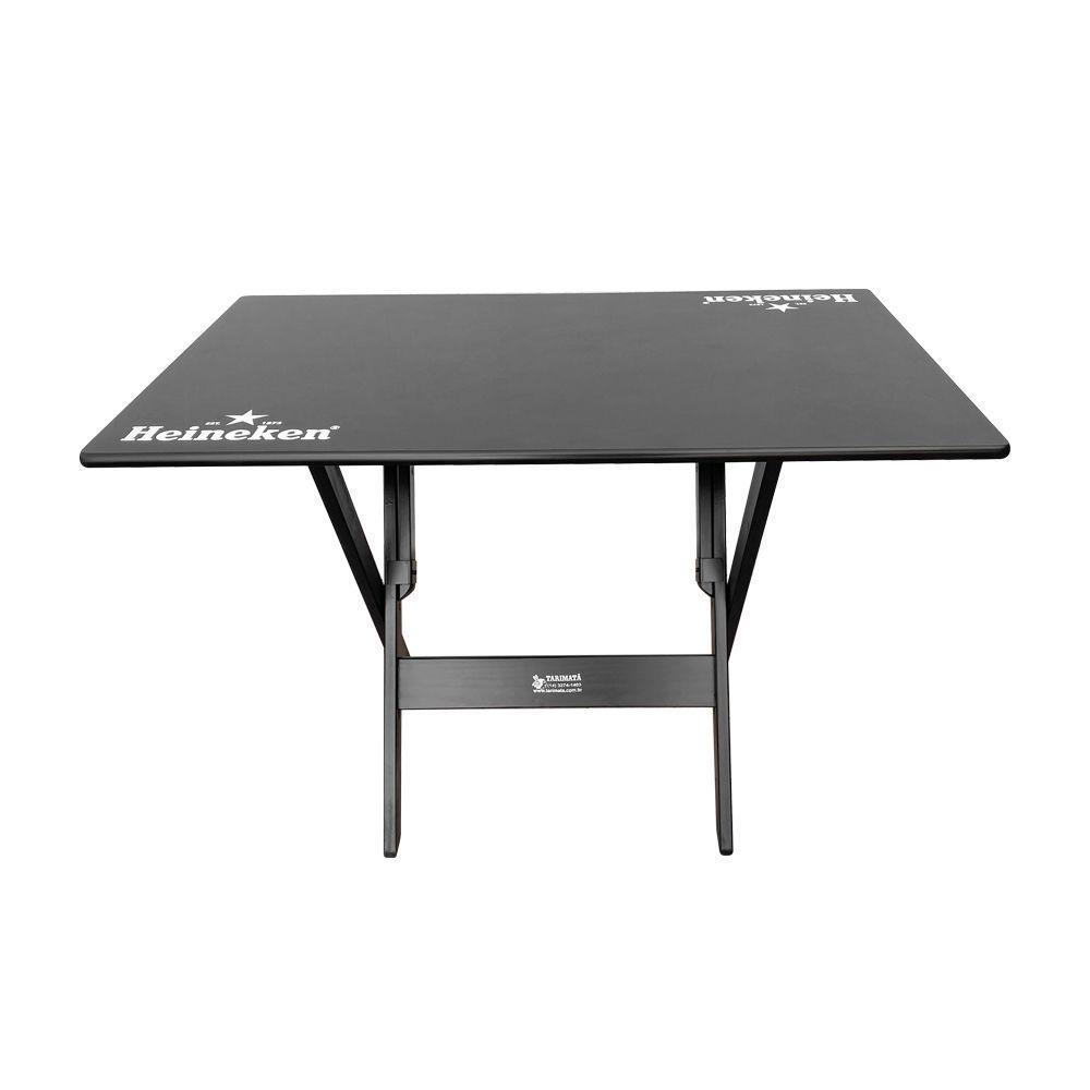 Mesa Dobrável 110x70 Madeira Personalizada Hei Preta - Cor: Preto - 3