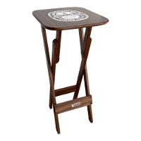 Mesa Bistrô Dobrável Madeira Personalizada Hei Imbuia - Cor: Marrom - 1