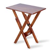 Mesa Aparador Dobrável Madeira Padrão Imbuia - Cor: Marrom - 1